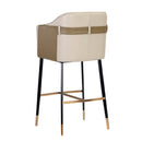 Hospitality furniture - Two-Toned Leather Bar Stool - www.oroatrade.com