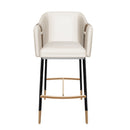Hospitality furniture - Two-Toned Leather Bar Stool - www.oroatrade.com