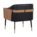 Hospitality furniture - Two-Toned Leather Lounge Chair - www.oroatrade.com