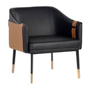 Hospitality furniture - Two-Toned Leather Lounge Chair - www.oroatrade.com