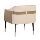 Hospitality furniture - Two-Toned Leather Lounge Chair - www.oroatrade.com