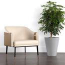 Hospitality furniture - Two-Toned Leather Lounge Chair - www.oroatrade.com