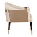 Hospitality furniture - Two-Toned Leather Lounge Chair - www.oroatrade.com