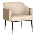 Hospitality furniture - Two-Toned Leather Lounge Chair - www.oroatrade.com