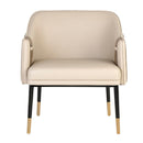 Hospitality furniture - Two-Toned Leather Lounge Chair - www.oroatrade.com