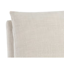 Hospitality furniture - White Linen Wheeled Dining Chair - www.oroatrade.com