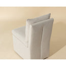 Hospitality furniture - White Linen Wheeled Dining Chair - www.oroatrade.com