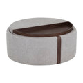 Hospitality furniture - Round Leather Wheeled Storage Ottoman - www.oroatrade.com