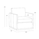 Hospitality furniture - Track-Armed Swivel Lounge Chair - www.oroatrade.com