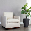 Hospitality furniture - Track-Armed Swivel Lounge Chair - www.oroatrade.com