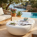 White Organic-Shaped Indoor/Outdoor Coffee Table L | Splendido Corvo