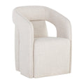 Hospitality furniture - Fabric Upholstered Wheel Dining Armchair - www.oroatrade.com