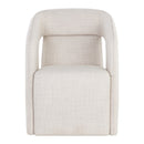 Hospitality furniture - Fabric Upholstered Wheel Dining Armchair - www.oroatrade.com