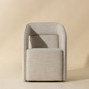 Hospitality furniture - Fabric Upholstered Wheel Dining Armchair - www.oroatrade.com
