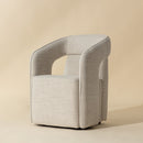 Hospitality furniture - Fabric Upholstered Wheel Dining Armchair - www.oroatrade.com