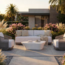 Hospitality furniture - Gray Rope Outdoor Sofa - www.oroatrade.com