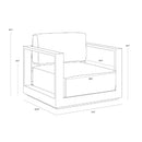 Hospitality furniture - Aluminum Framed Outdoor Lounge Armchair - www.oroatrade.com