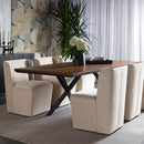 Hospitality furniture - Upholstered Wheel Dining Chair - www.oroatrade.com