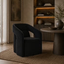 Hospitality furniture - Fabric Upholstered Wheel Dining Armchair - www.oroatrade.com