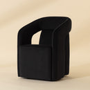 Hospitality furniture - Fabric Upholstered Wheel Dining Armchair - www.oroatrade.com