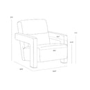 Hospitality furniture - Modern Fabric Lounge Chair - www.oroatrade.com