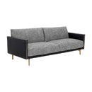 Hospitality furniture - Black Leather Framed Sofa - www.oroatrade.com
