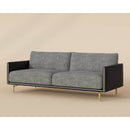 Hospitality furniture - Black Leather Framed Sofa - www.oroatrade.com