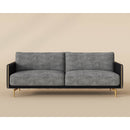 Hospitality furniture - Black Leather Framed Sofa - www.oroatrade.com