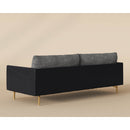 Hospitality furniture - Black Leather Framed Sofa - www.oroatrade.com
