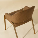 Hospitality furniture - Curved-Back Leather Dining Armchair - www.oroatrade.com