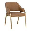 Hospitality furniture - Curved-Back Leather Dining Armchair - www.oroatrade.com