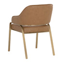 Hospitality furniture - Curved-Back Leather Dining Armchair - www.oroatrade.com