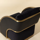 Hospitality furniture - Black Leather Swivel Lounge Chair - www.oroatrade.com