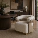 Hospitality furniture - Curved-Back Swivel Lounge Chair - www.oroatrade.com