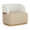 Hospitality furniture - Leather Seat Swivel Lounge Chair - www.oroatrade.com