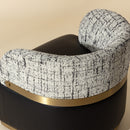 Hospitality furniture - Leather Seat Swivel Lounge Chair - www.oroatrade.com