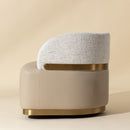 Hospitality furniture - Leather Seat Swivel Lounge Chair - www.oroatrade.com