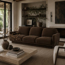 Hospitality furniture - Retro Style Fabric Sofa - www.oroatrade.com