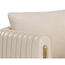 Hospitality furniture - Leather Channel-Piped Lounge Chair - www.oroatrade.com