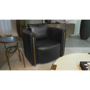 Hospitality furniture - Leather Channel-Piped Lounge Chair - www.oroatrade.com