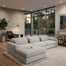 Hospitality furniture - White Left Sofa Chaise - www.oroatrade.com
