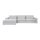 Hospitality furniture - White Left Sofa Chaise - www.oroatrade.com