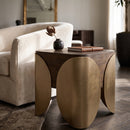 Timber Effect Indoor/Outdoor Side Table | Splendido Amarula