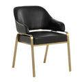 Hospitality furniture - Curved-Back Leather Dining Armchair - www.oroatrade.com
