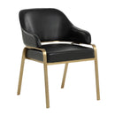 Hospitality furniture - Curved-Back Leather Dining Armchair - www.oroatrade.com