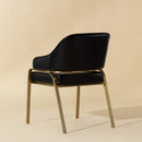 Hospitality furniture - Curved-Back Leather Dining Armchair - www.oroatrade.com