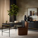 Hospitality furniture - Leather Look Wheeled Dining Chair - www.oroatrade.com