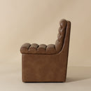 Hospitality furniture - Leather Look Wheeled Dining Chair - www.oroatrade.com