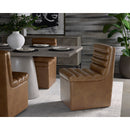Hospitality furniture - Leather Look Wheeled Dining Chair - www.oroatrade.com