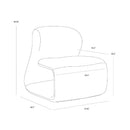 Hospitality furniture - Contemporary Fabric Lounge Chair - www.oroatrade.com